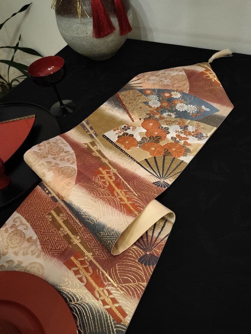 A939高級‼️逸品‼️ひな祭り‼️扇子‼️2m13cm