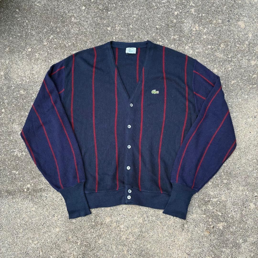 古着 80~90年代 ラコステ LACOSTE IZOD ストライプ柄
