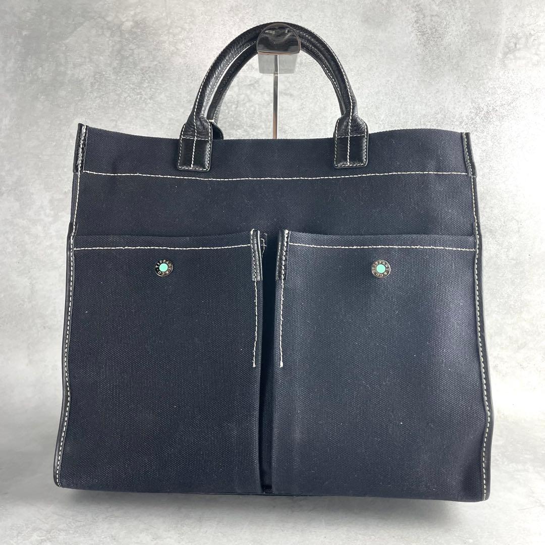 入手困難✨ ティファニー ジットーニ 2way キャンバス レザー ネイビー