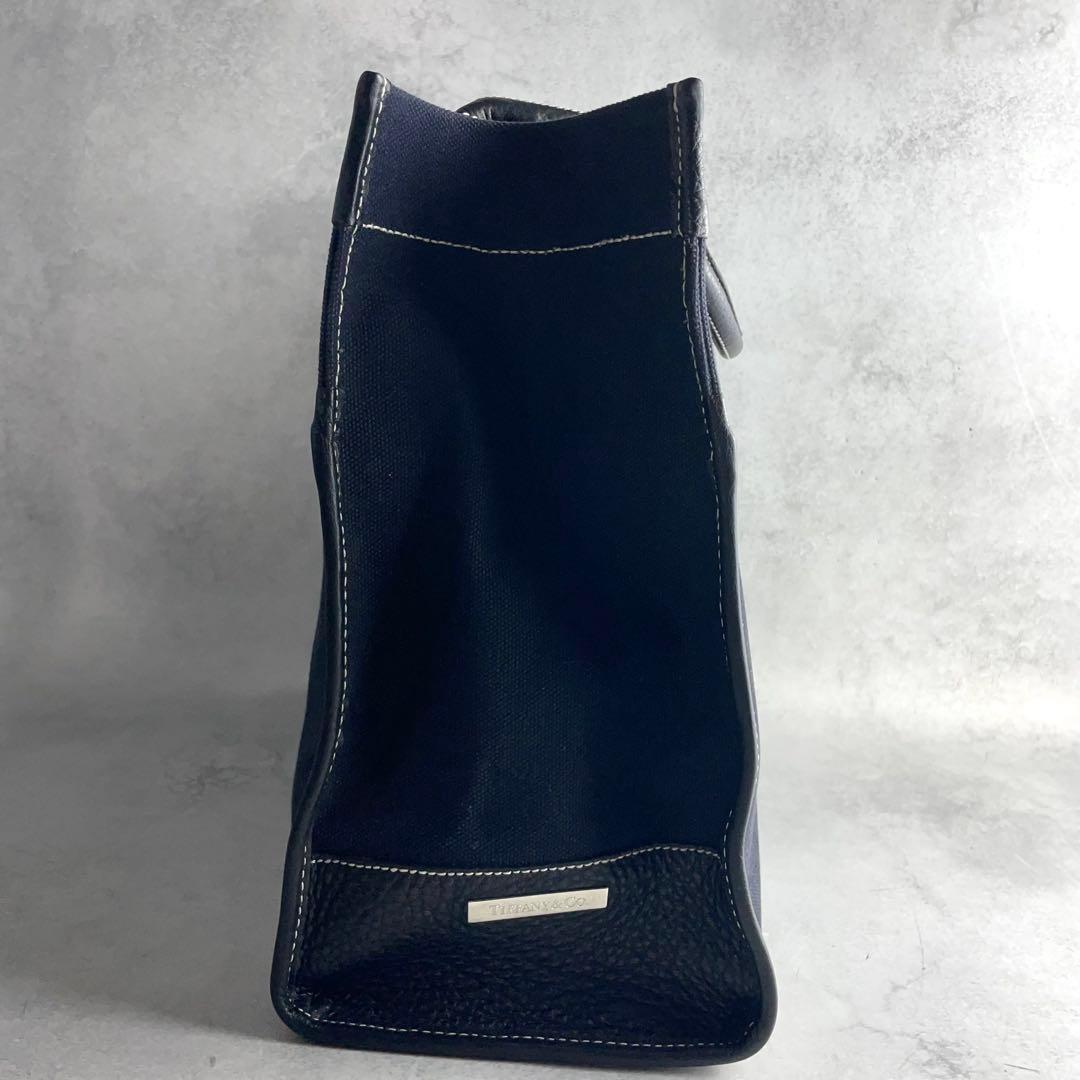 入手困難✨ ティファニー ジットーニ 2way キャンバス レザー ネイビー