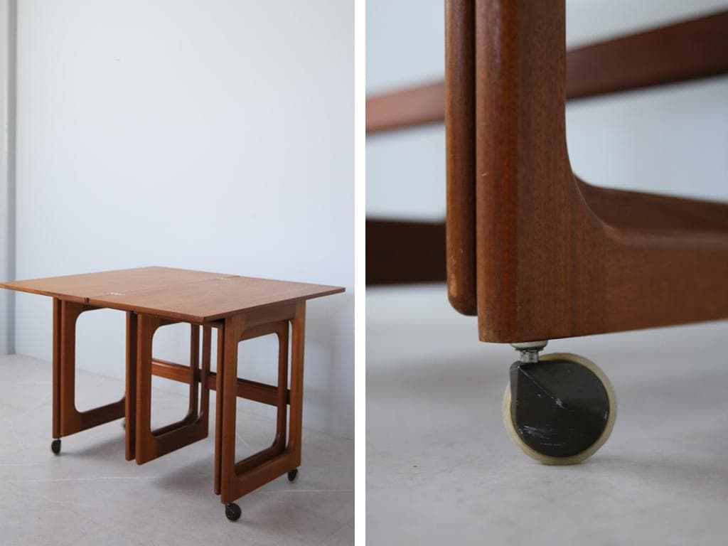 英国アンティークMcIntoshマッキントッシュ製ネストテーブル3台89-240