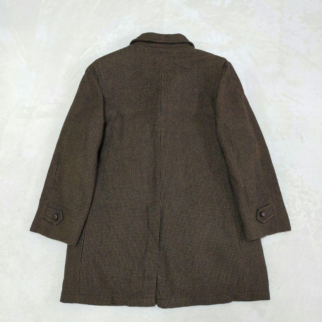 60S　USA製　Lakeland　ヴィンテージ　千鳥格子柄　ステンカラーコート