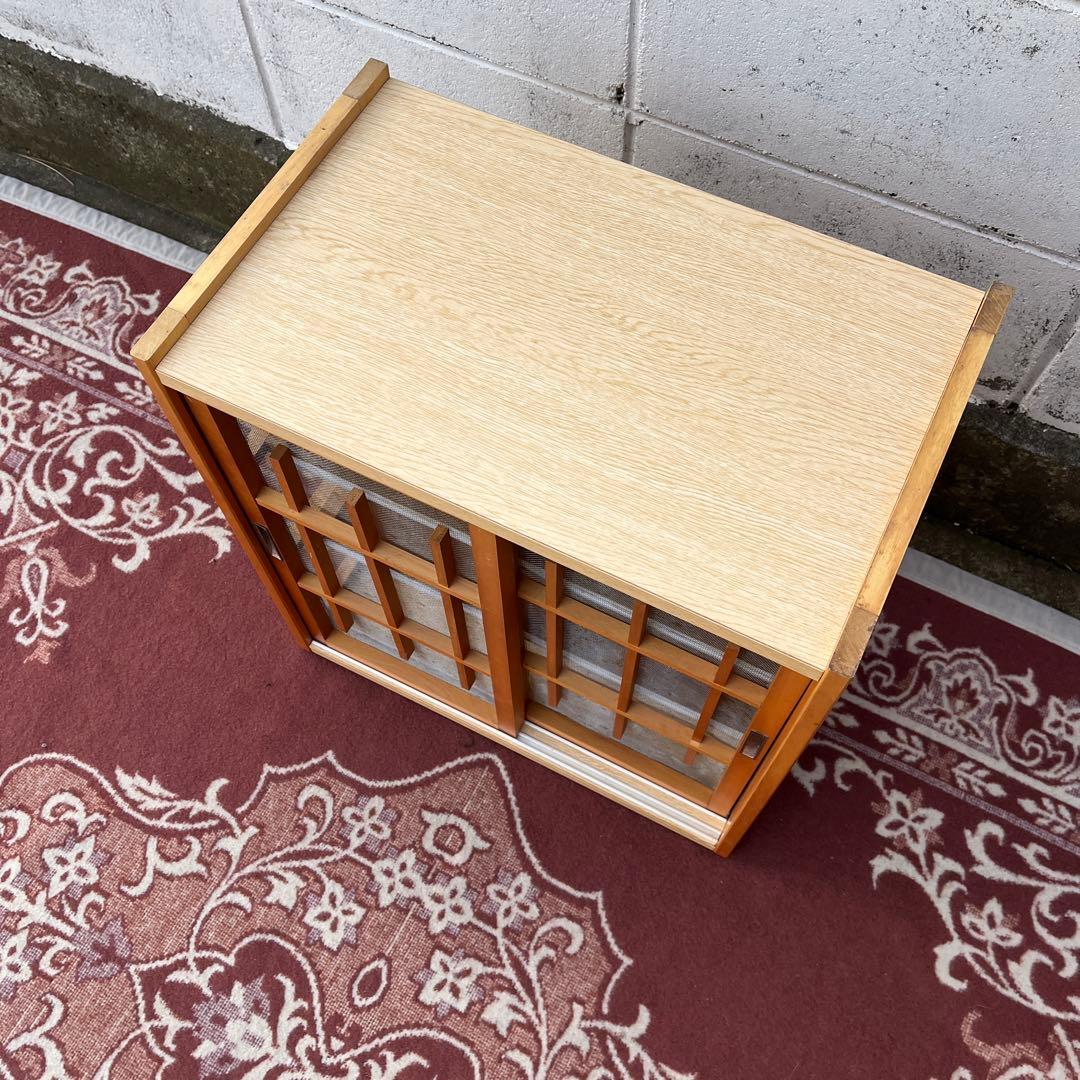 ビンテージ古家具◾️木製 蝿帳 網戸棚 食器棚 キャビネット 収納棚 フードカバー