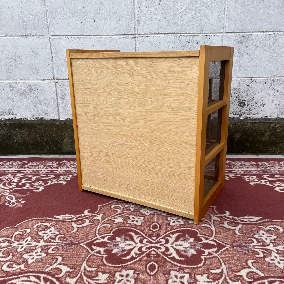 ビンテージ古家具◾️木製 蝿帳 網戸棚 食器棚 キャビネット 収納棚 フードカバー