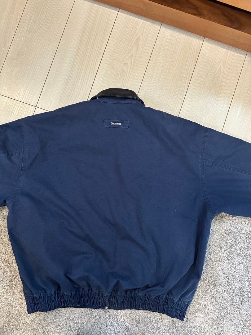美品　Supreme Leather Collar Utility Jacket