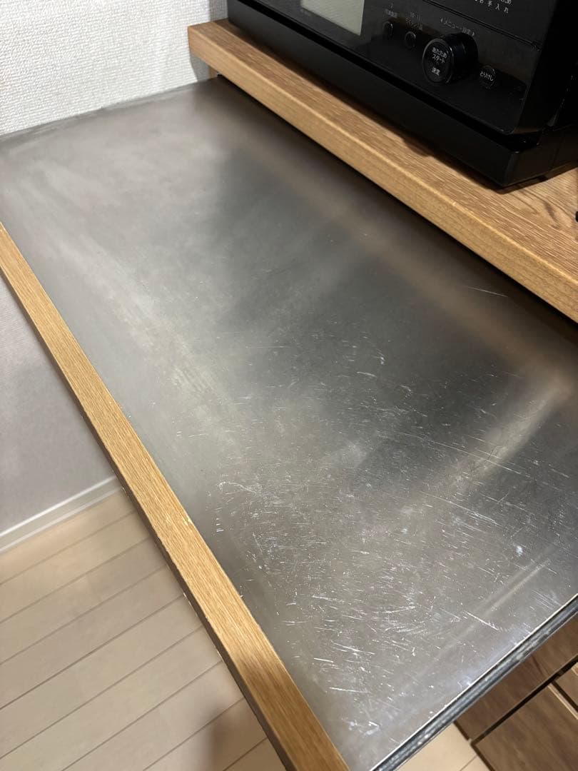 【メルシー様】LOWYA　食器棚　幅120cm ステンレスカウンターキッチン収納