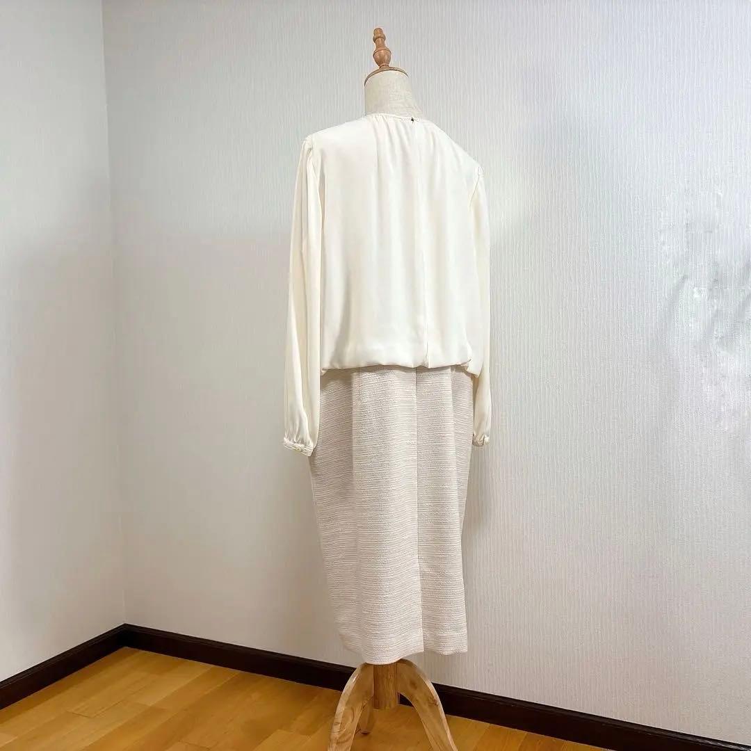 LEILIAN 切替ワンピース 17+ フォーマル セレモニー レリアン 異素材