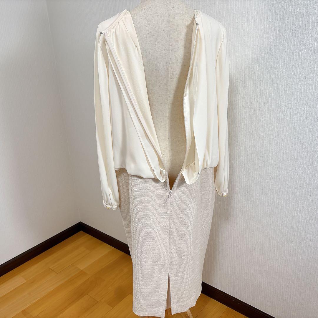 LEILIAN 切替ワンピース 17+ フォーマル セレモニー レリアン 異素材