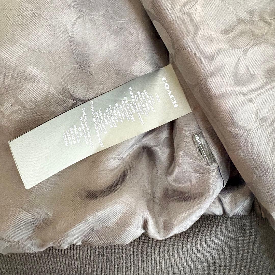 COACH レザー ボンバー (CY562)レディース Mサイズ