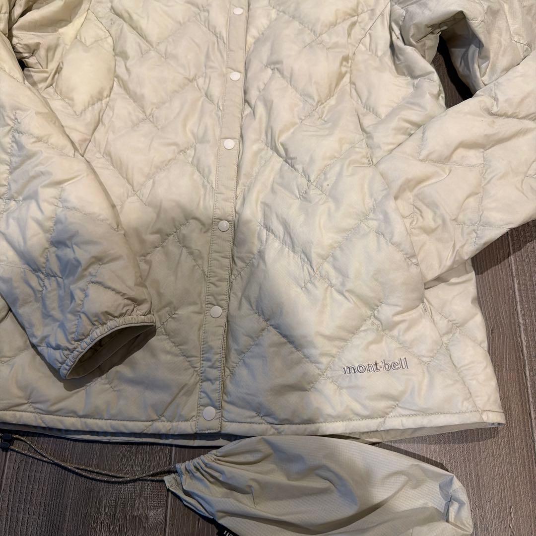 mont-bell スペリオダウン　ラウンドネックジャケット アイボリー　L