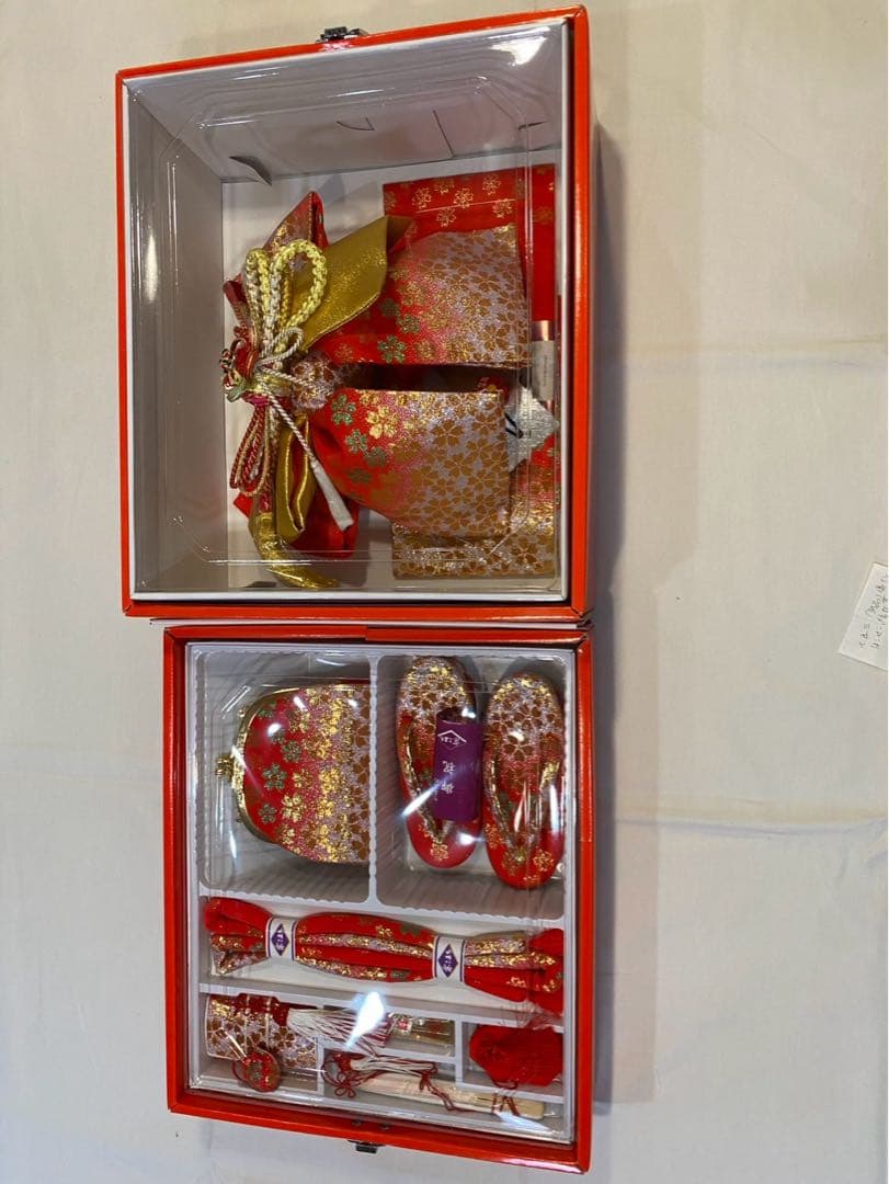 七五三　5歳　子供服　七五三衣装セット 赤と金