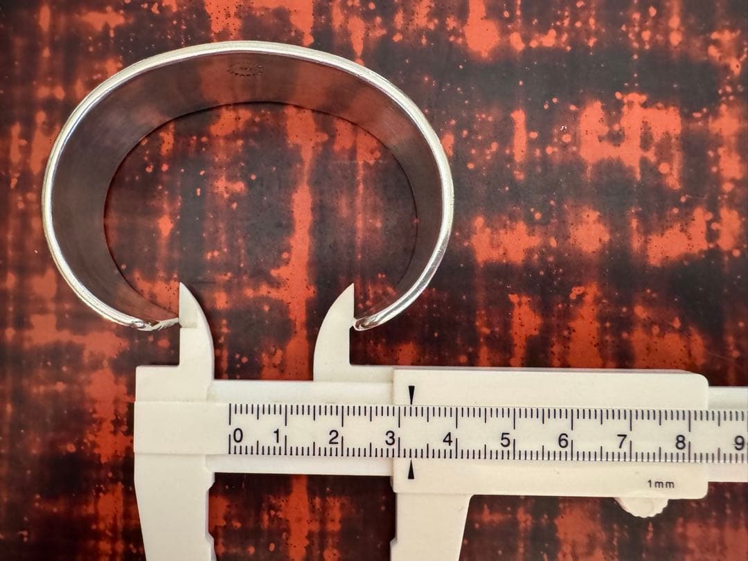 ブルースモーガン バングル 14K レアデザイン 幅広 ワイド 小さめ ナバホ