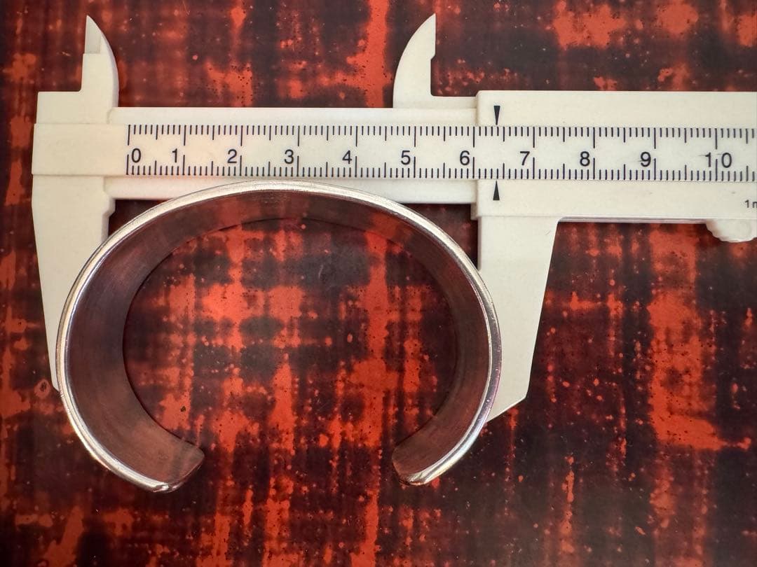 ブルースモーガン バングル 14K レアデザイン 幅広 ワイド 小さめ ナバホ