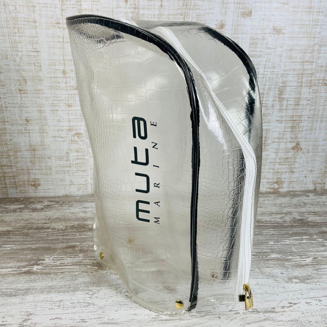 Muta Marineムータマリン　エンボスクロコ クリアスタンドキャディバッグ