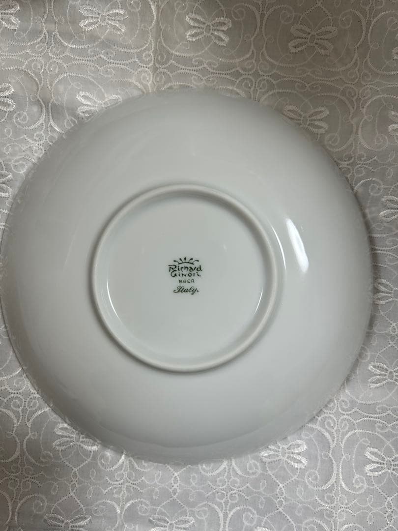 未使用 ジノリベッキオホワイトスープ・盛り皿6枚セット 21cm