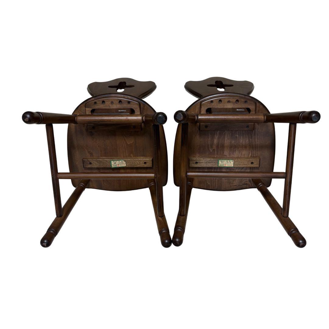 四国工芸森のサーカス　ヴィンテージ家具チェア2 脚 スツール