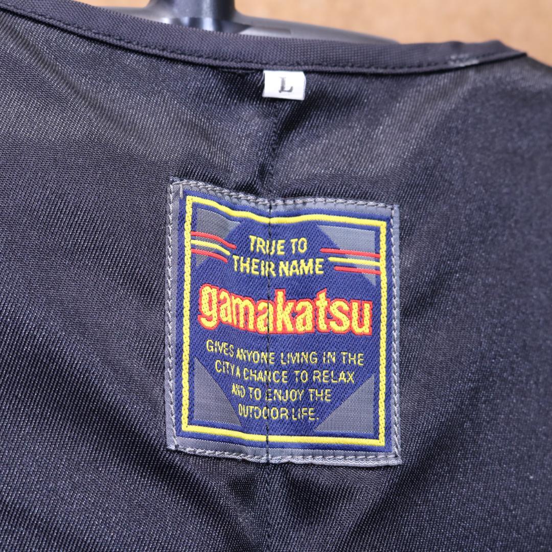 大型刺繡 gamakatsu ガマカツ フローティングベスト　ライフジャケット