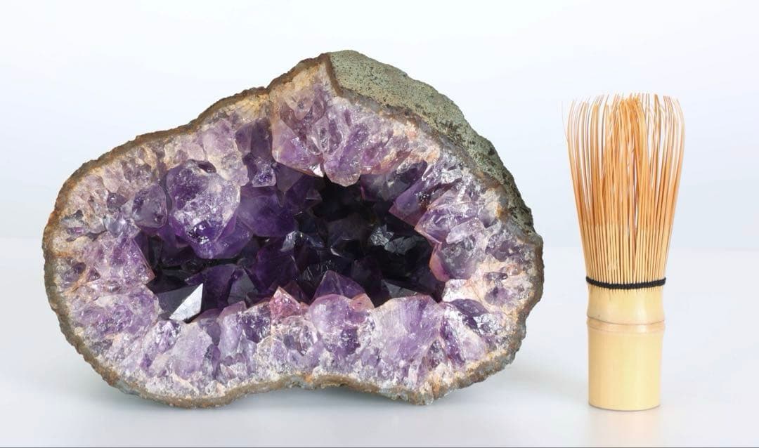 天然アメジスト 原石 クラスター 2.5kg 紫水晶 鉱物標本 鉱石 アメシスト