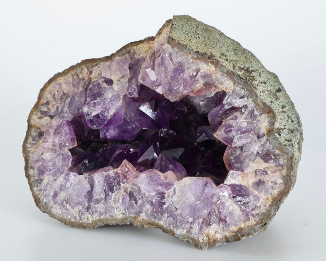 天然アメジスト 原石 クラスター 2.5kg 紫水晶 鉱物標本 鉱石 アメシスト