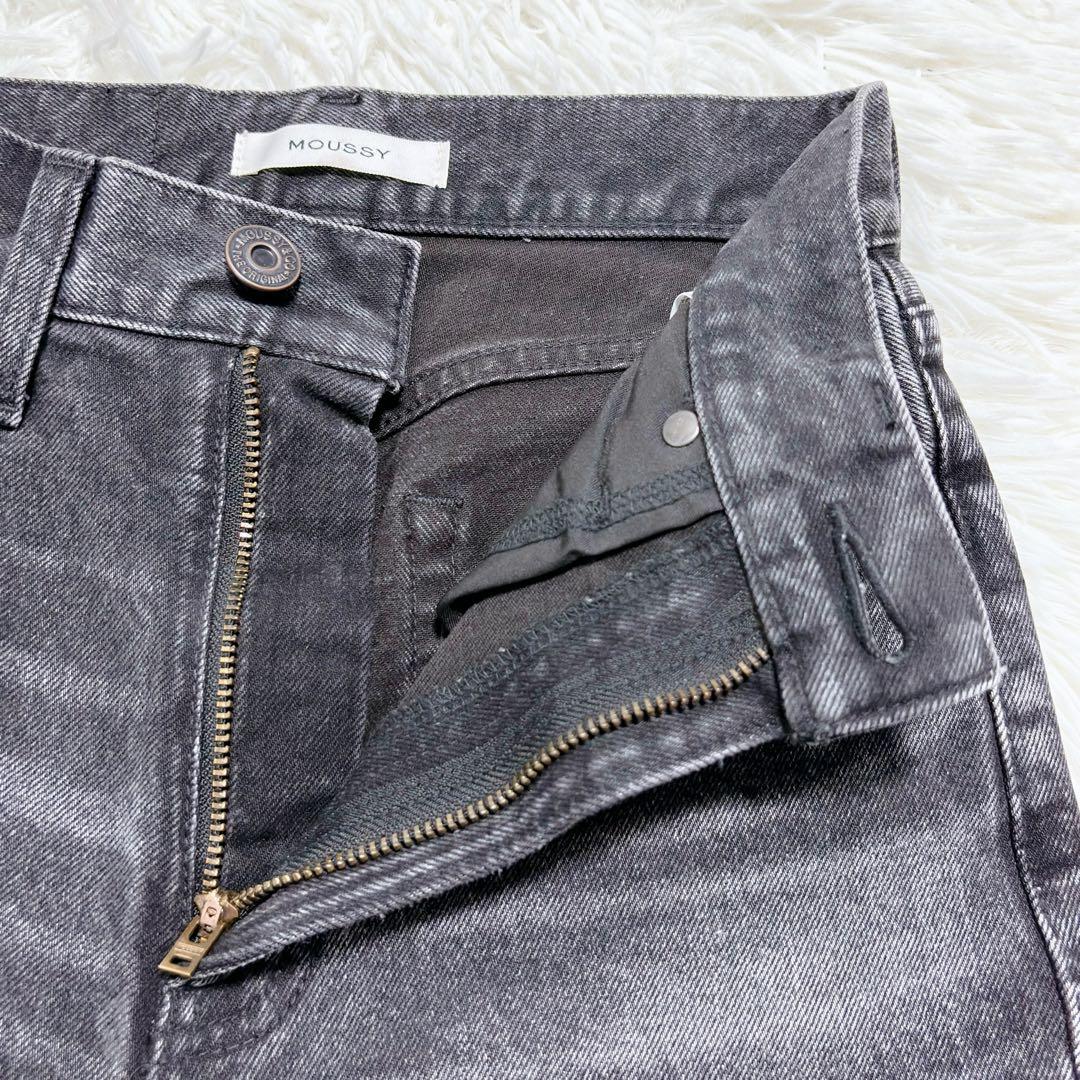 未使用級✨MOUSSY マウジー フレアデニムパンツ ブラック ロング丈