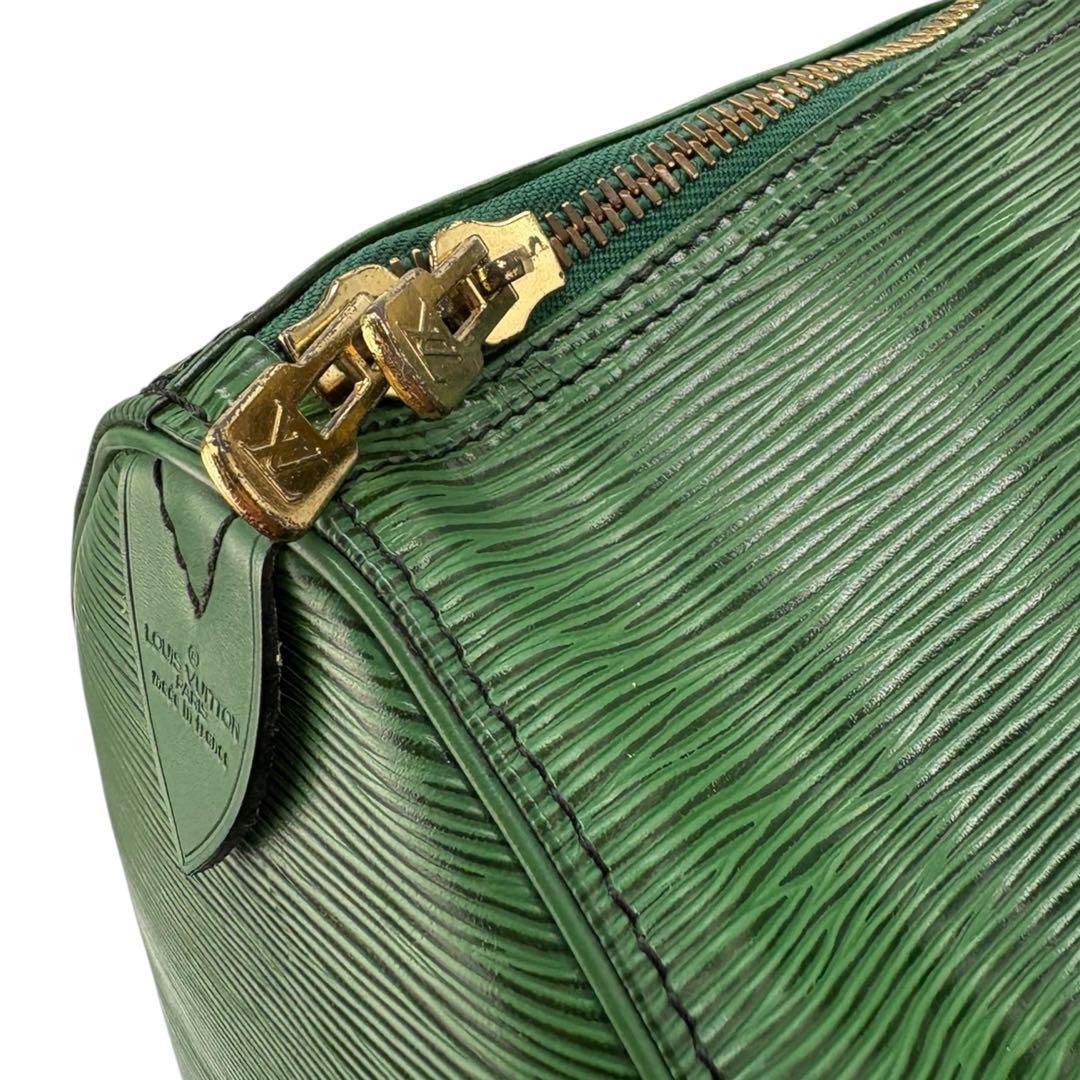 【美品】ルイヴィトン エピ キーポル45 ボストンバッグ レザー グリーン502