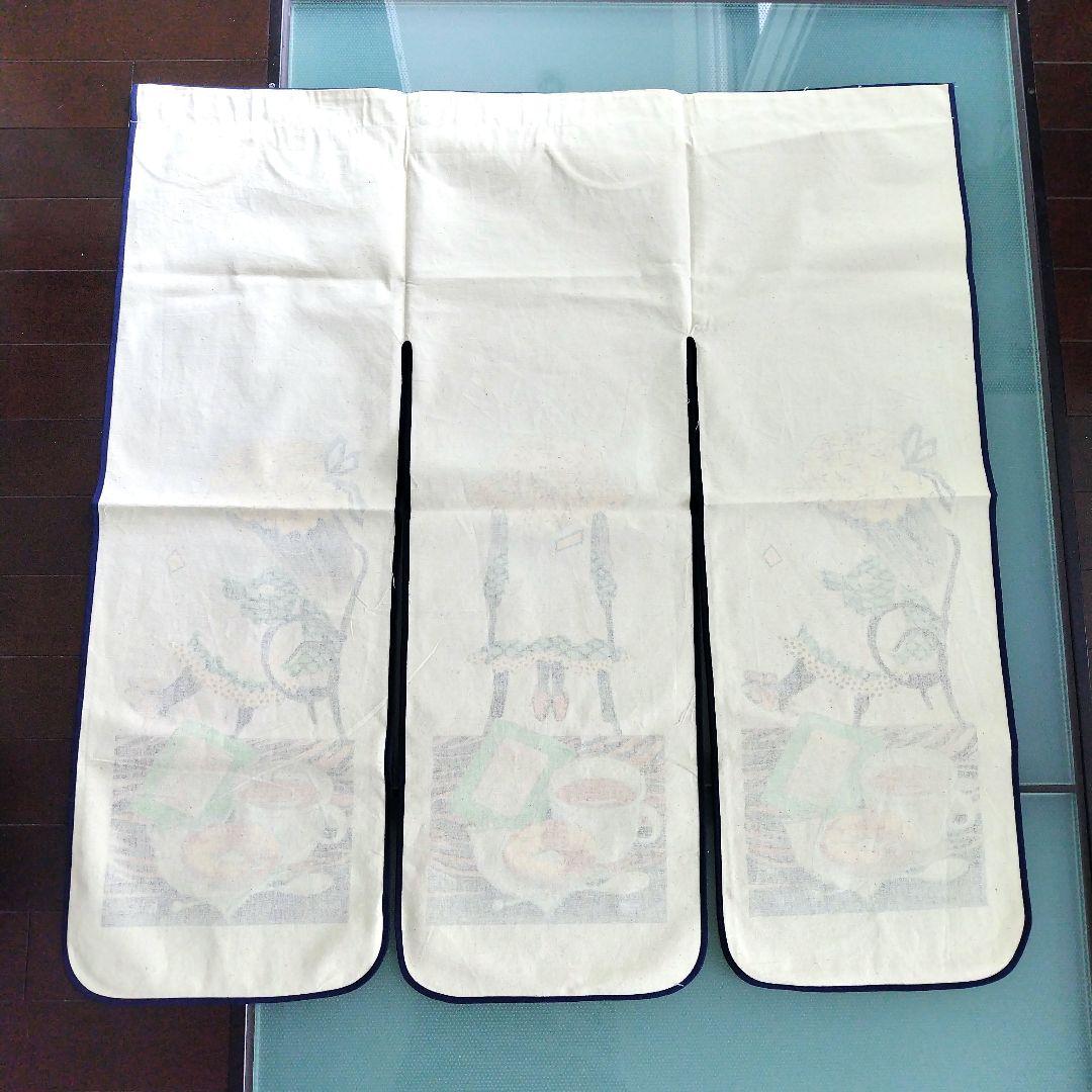 未使用極美品です！昭和レトロ当時物 コットンのれん メルヘンイラスト