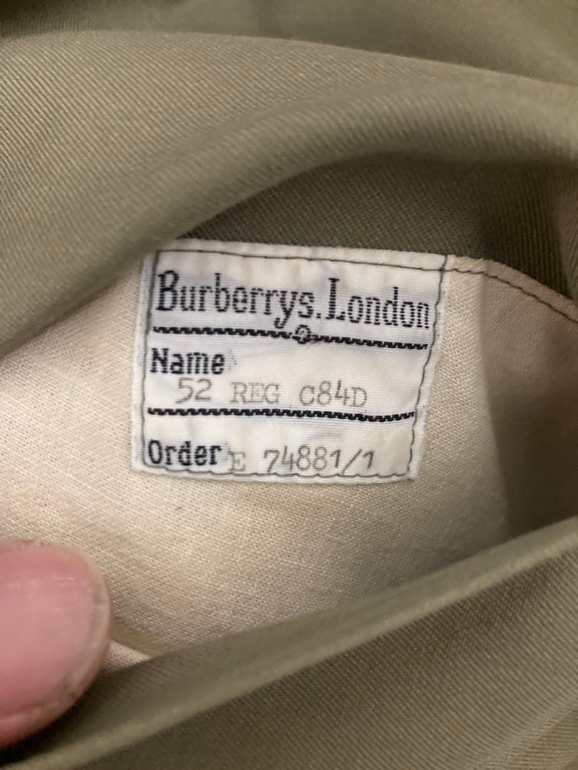 希少 英国製ビンテージ Burberryバーバリー ステンカラーコート4ポケット