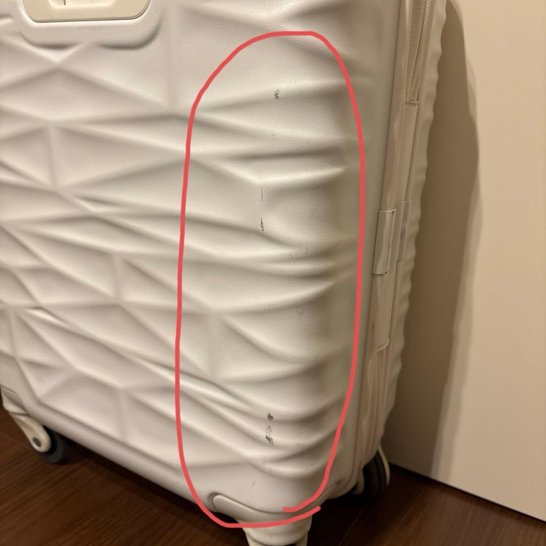 プロテカ　ホワイト　スーツケース　ロッカーサイズ22L