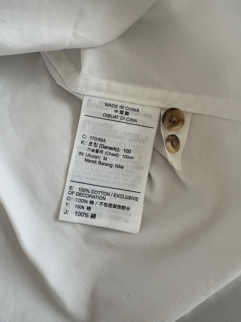 【完売品！入手困難】SUPREME　×　NIKE　コラボ　Twill　シャツ M