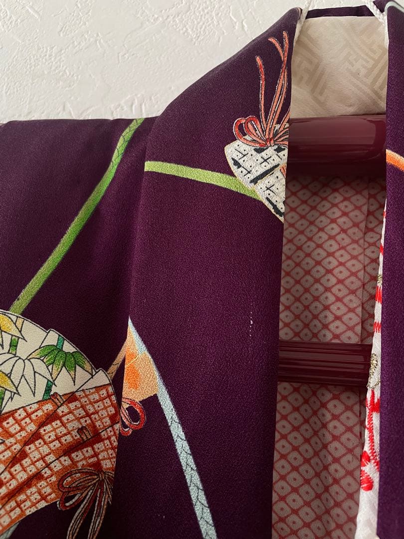 美品　七五三　7歳　8歳　正絹お着物セット