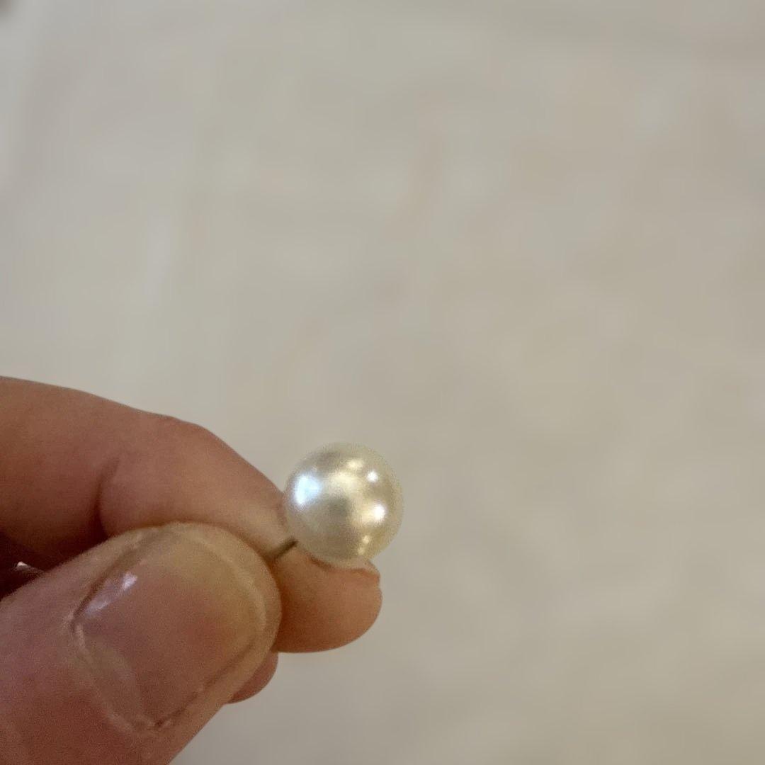 ミキモトパール　9ミリアップピアス