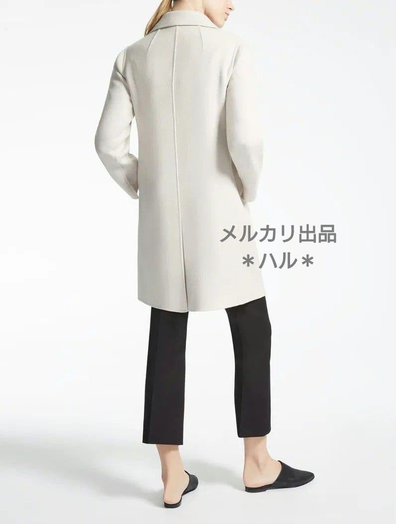 'S Max Mara　ピュアヴァージンウールダブルフェイスコート　エクリュ