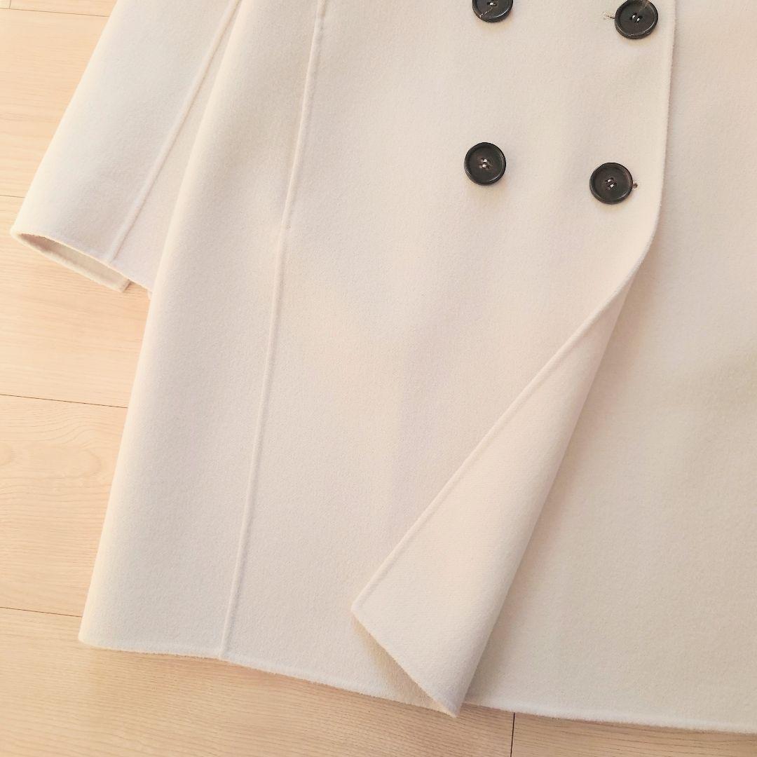 'S Max Mara　ピュアヴァージンウールダブルフェイスコート　エクリュ