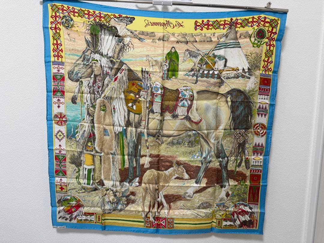 HERMES エルメス Les Cheyennes シャイアン族 カレ90