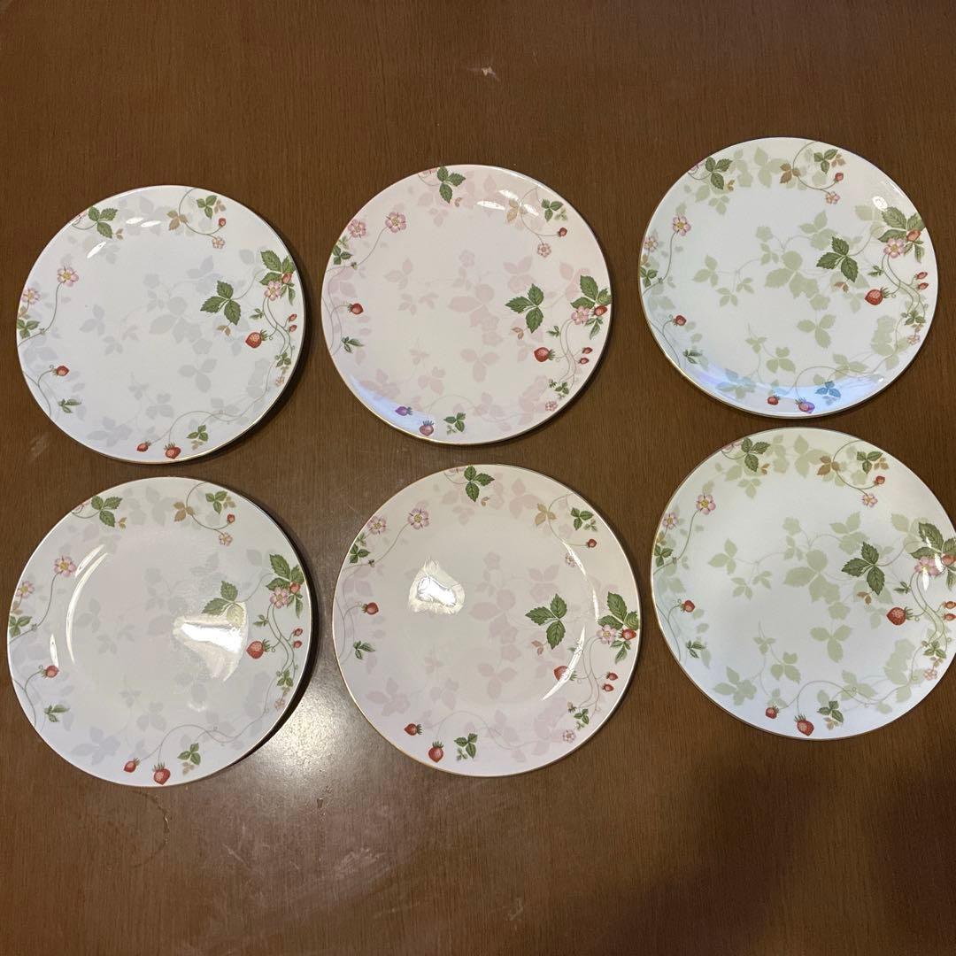 ウエッジウッドワイルドストロベリープレート皿　６枚