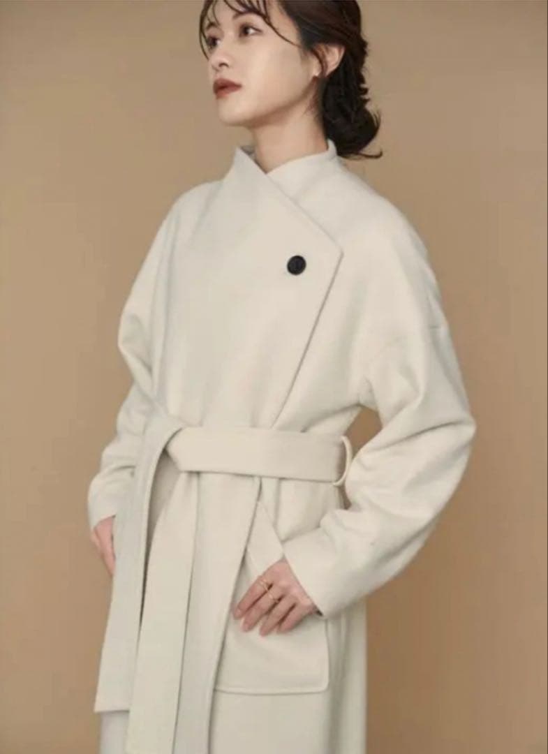 大人気L'Or Wide Lapel Long Coat ロングコート かじまり