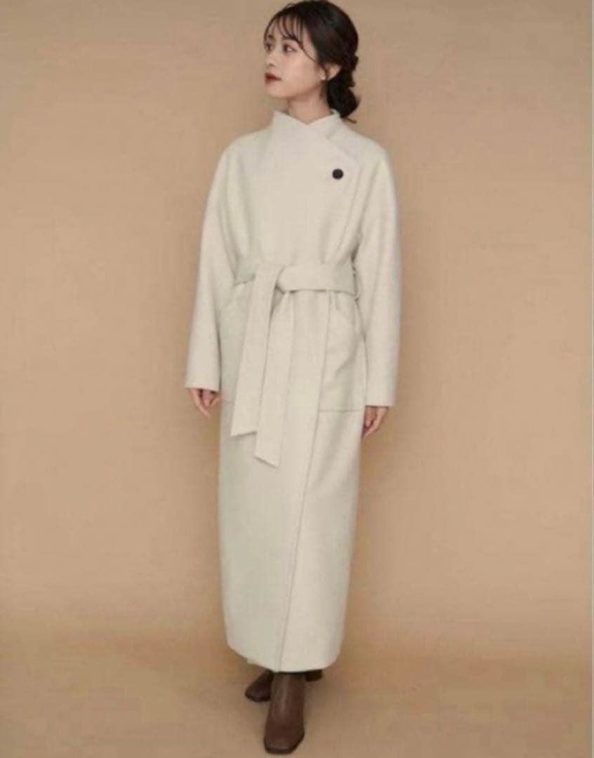 大人気L'Or Wide Lapel Long Coat ロングコート かじまり