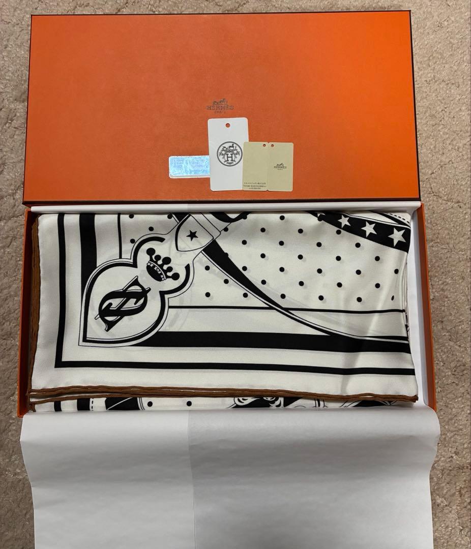 【新品未使用】エルメス カレダブルフェイス 140 《朝の散歩・バンダナ》