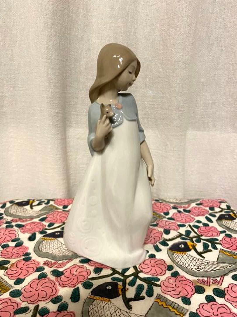 【美品】リヤドロ NAO 女の子 子犬⑩