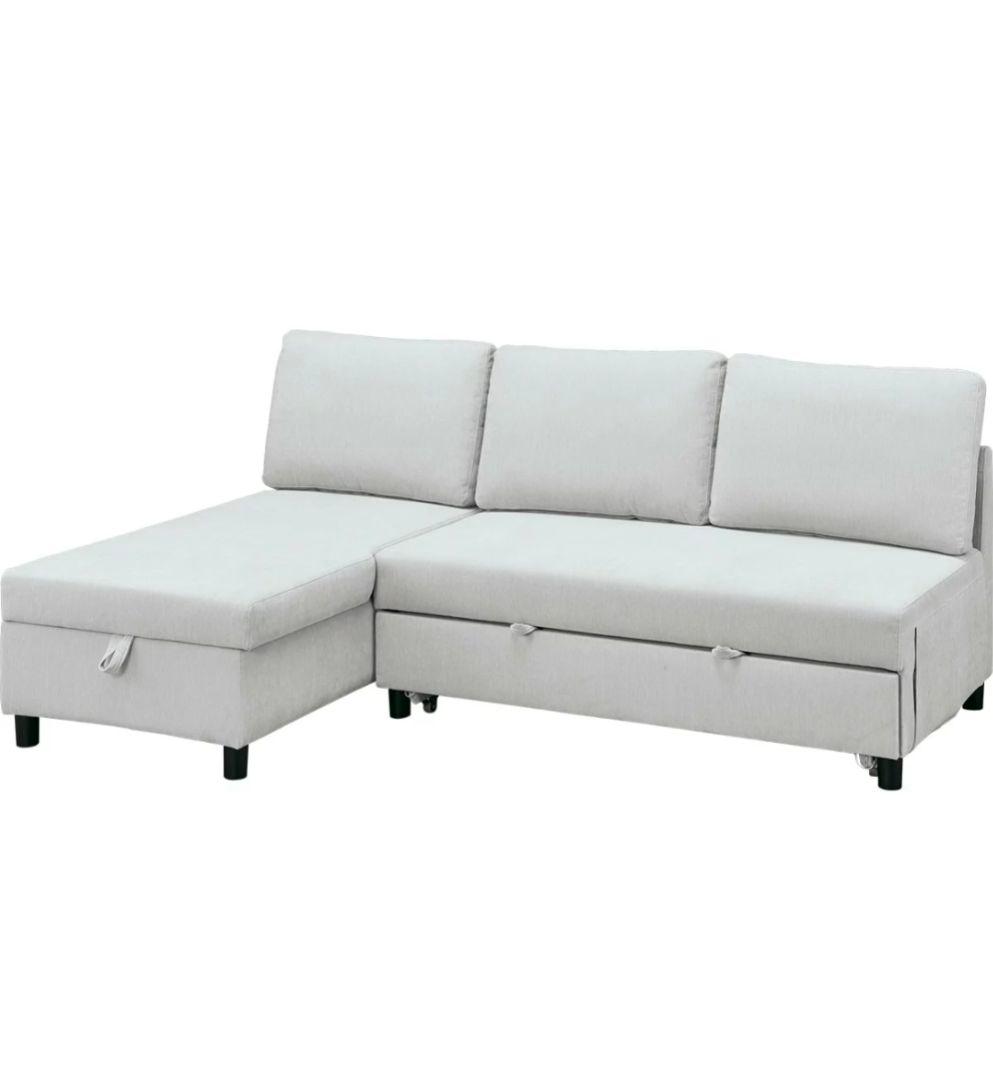 ニトリ ノアークIV カウチソファ アイボリー Nシールド 【直接取引限定】