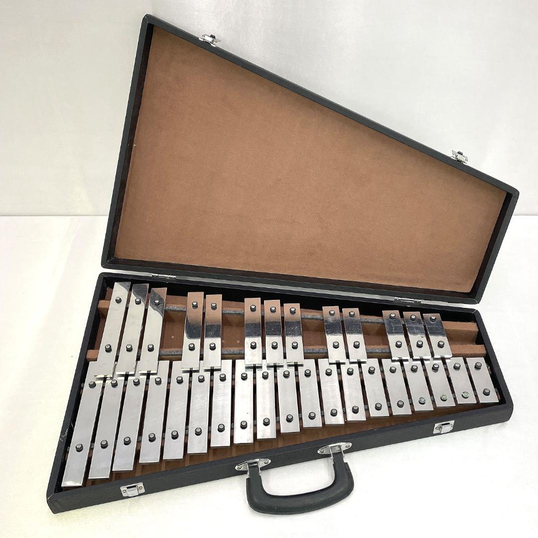 SAITO サイトウ グロッケンシュピール 鉄琴 32鍵 ハードケース付属