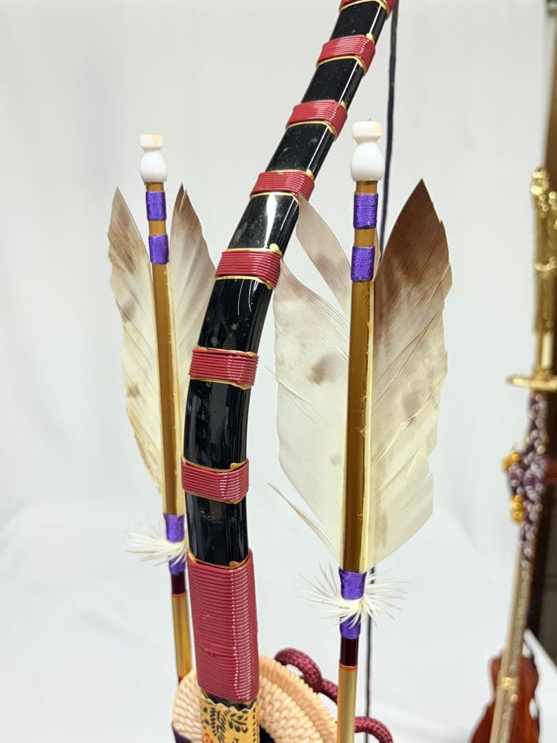 五月節句飾り　御弓太刀飾り25号　弓　太刀　模造刀 端午　アンティーク　レトロ