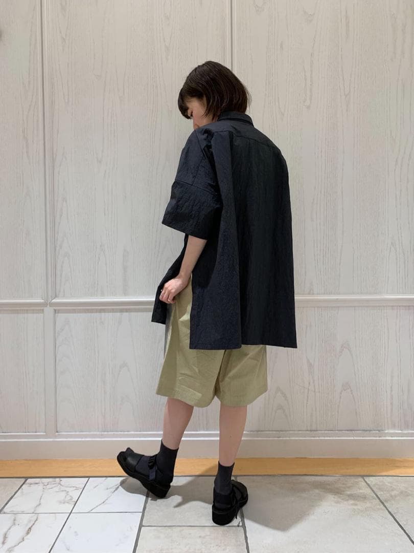 新品HAVERSACK  ドロップショルダーハイスリットシャツ WOMEN