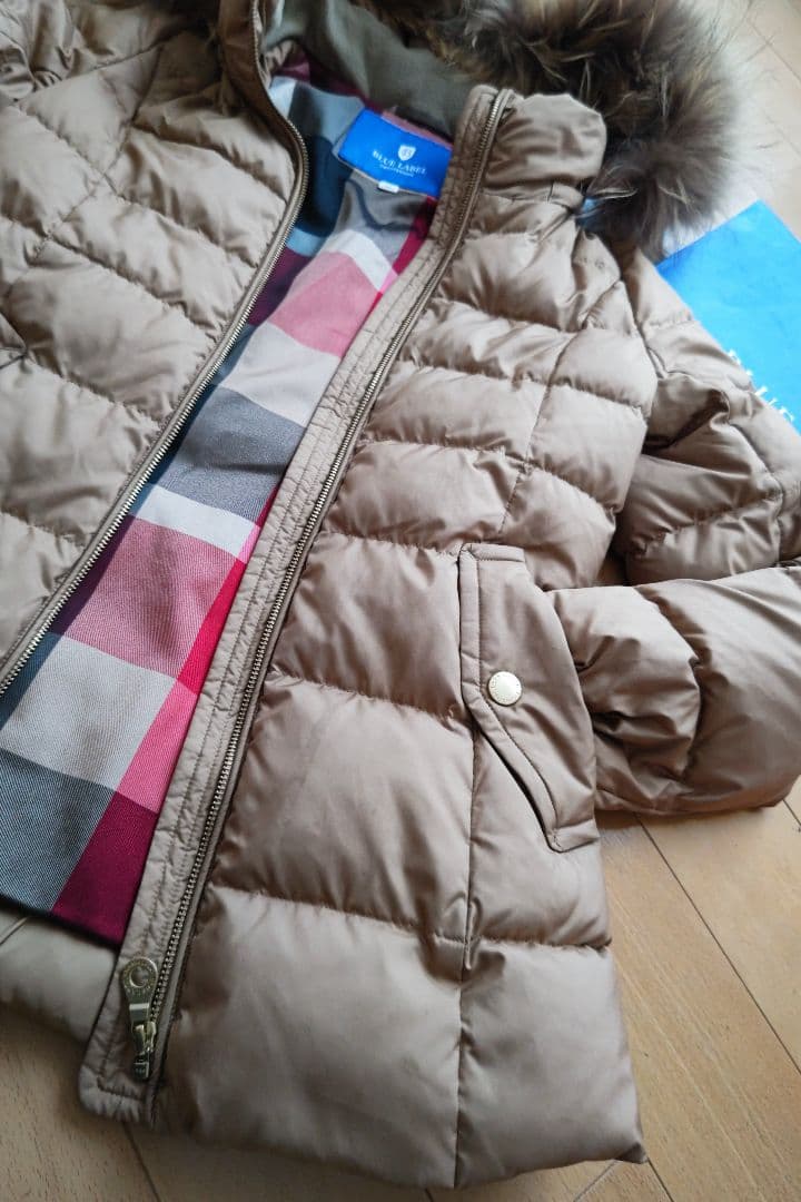 まめのきさま専用☆ブルーレーベルクレストブリッジ☆ファ付ショートダウンコート36