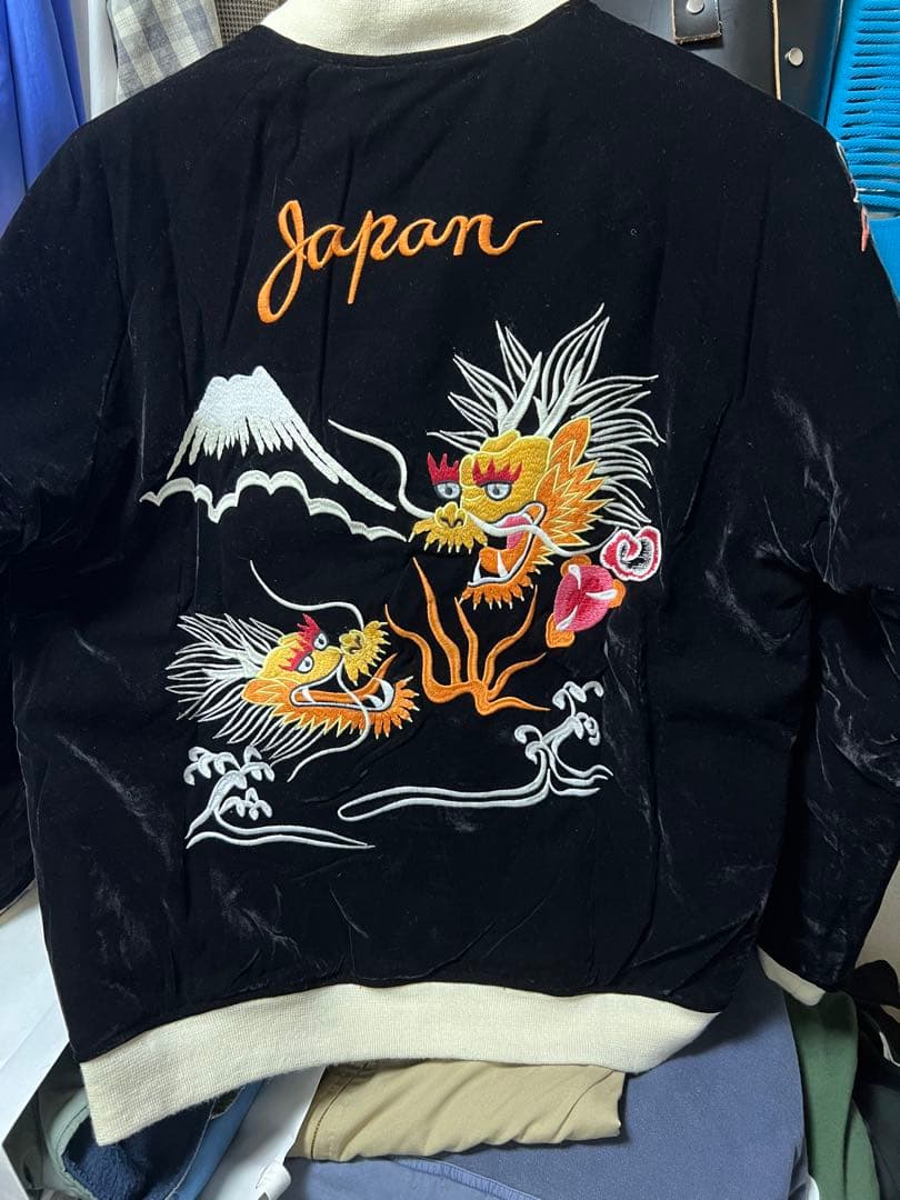 BILLVAN　ビルバン　スカジャン　ベロア／キルティング