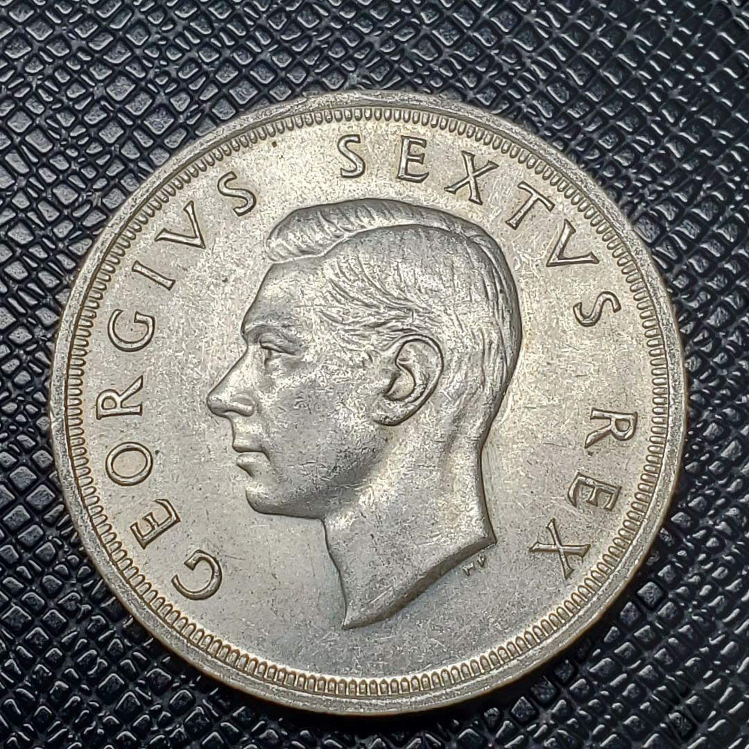 4904.　イ○○様 購入予定 1952年　南アフリカ　5シリング　海外銀貨