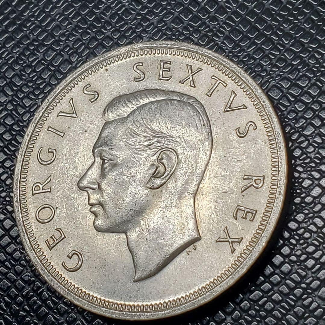 4904.　イ○○様 購入予定 1952年　南アフリカ　5シリング　海外銀貨
