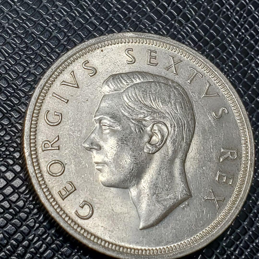 4904.　イ○○様 購入予定 1952年　南アフリカ　5シリング　海外銀貨