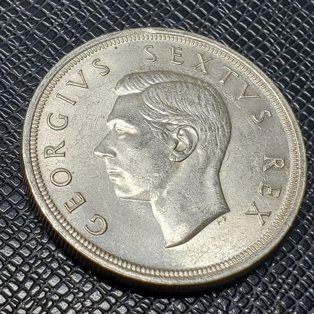 4904.　イ○○様 購入予定 1952年　南アフリカ　5シリング　海外銀貨