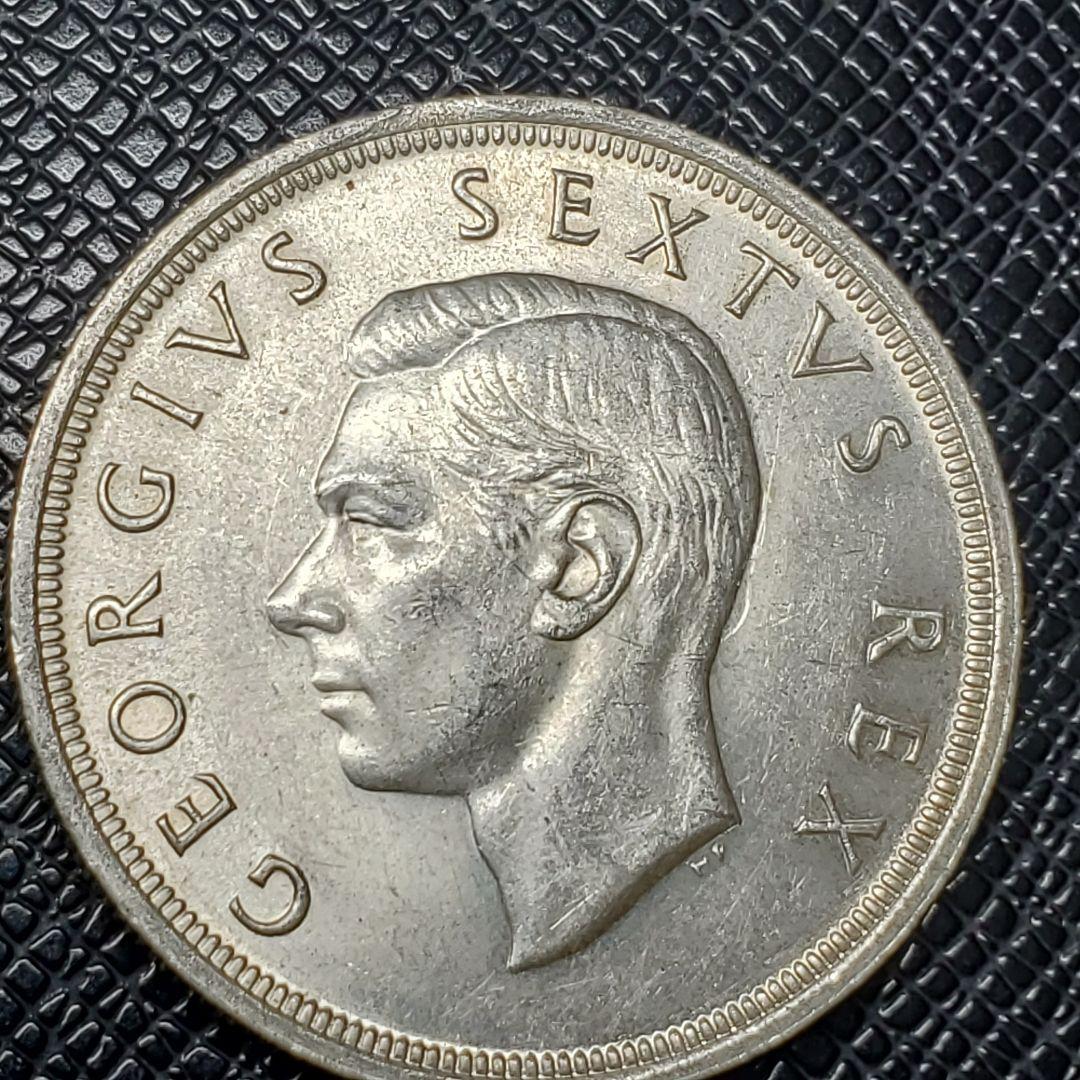 4904.　イ○○様 購入予定 1952年　南アフリカ　5シリング　海外銀貨